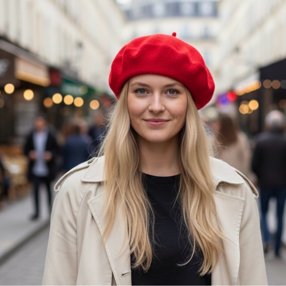 NEW Classic French Beret Hat - Picture 4 of 5